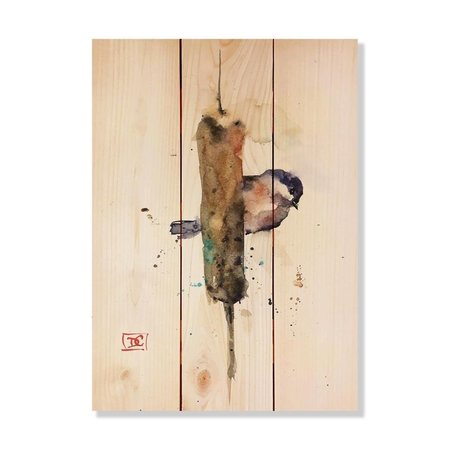 WILE E. WOOD 11 x 15 in. Crousers Chickadee &amp; Cattail Wood Art DCCAC-1115